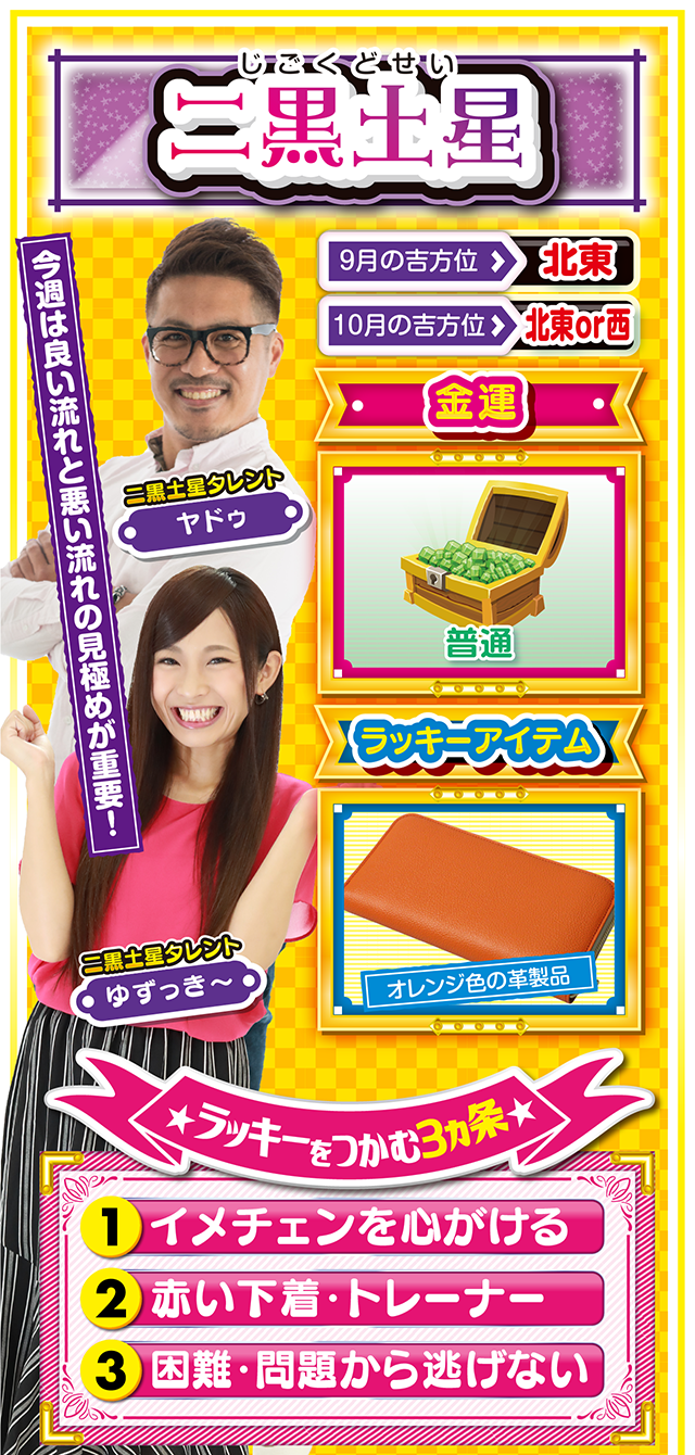 二黒土星占い結果