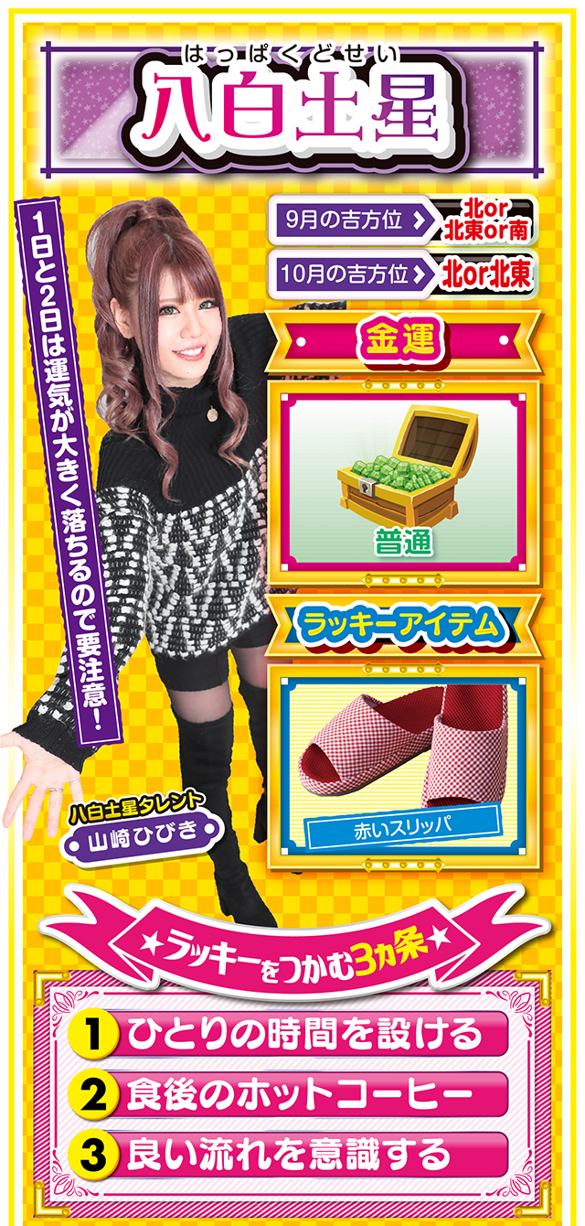 八白土星占い結果