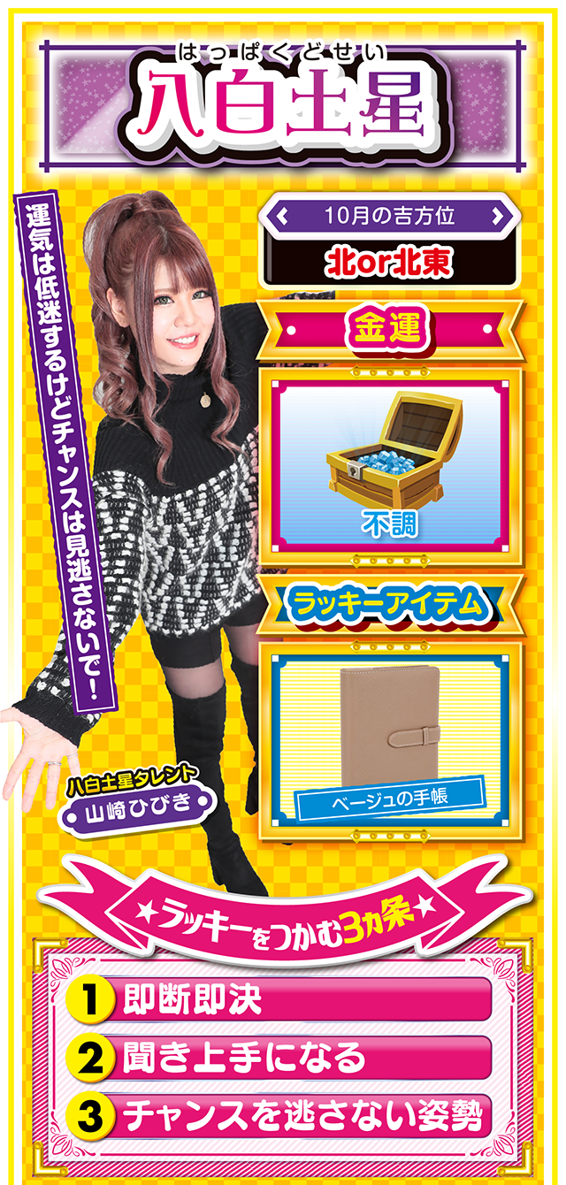 八白土星占い結果