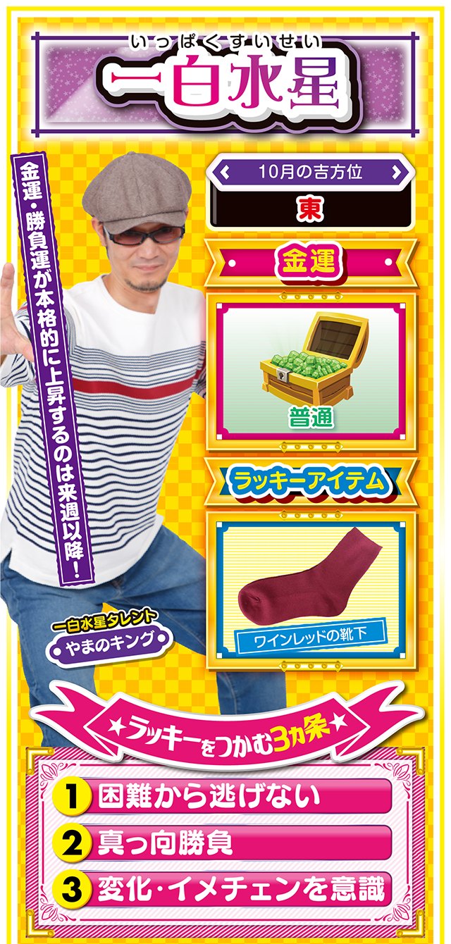 一白水星占い結果