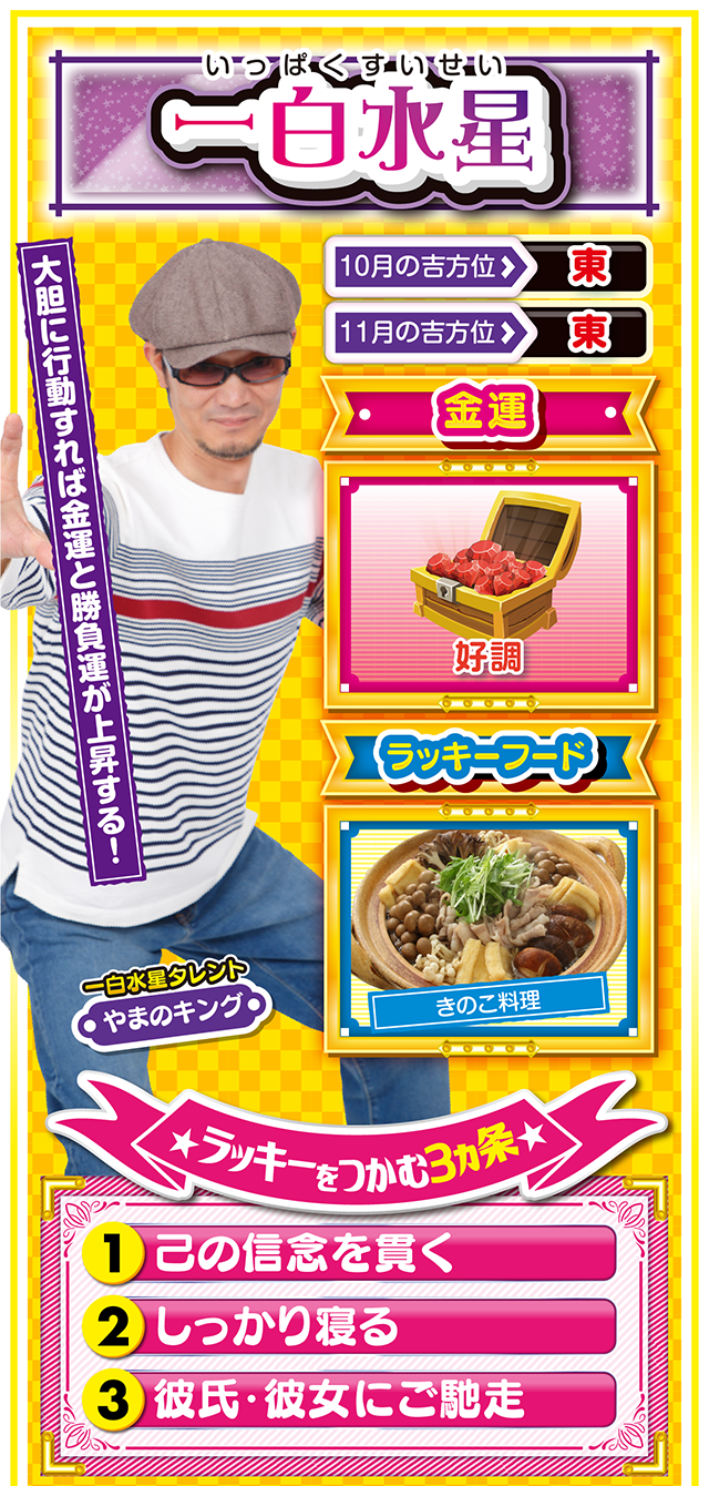 一白水星占い結果