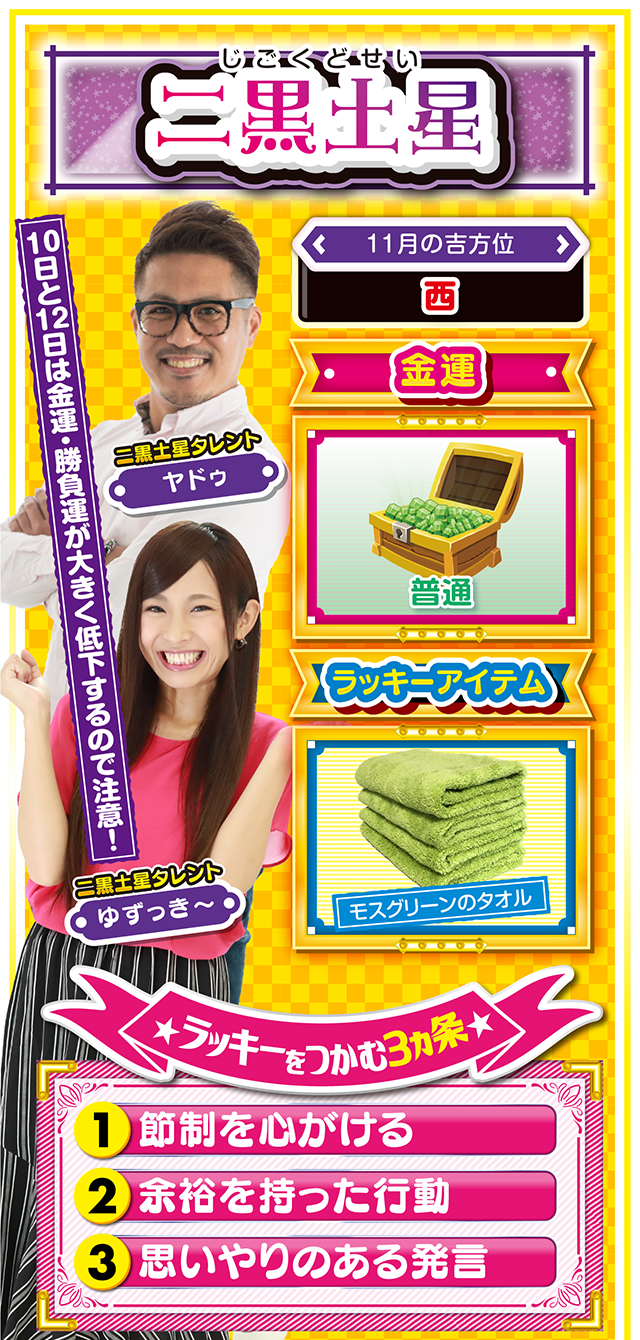 二黒土星占い結果