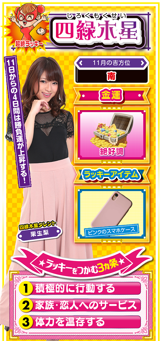 四緑木星占い結果