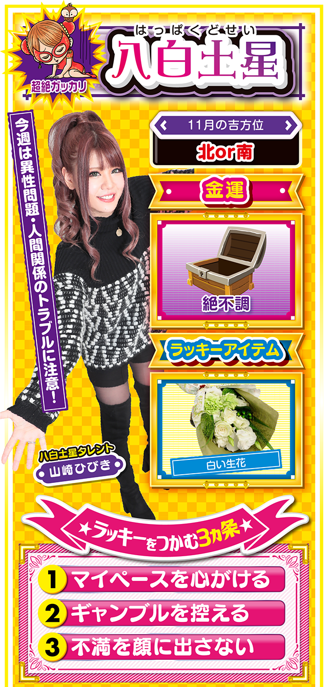 八白土星占い結果