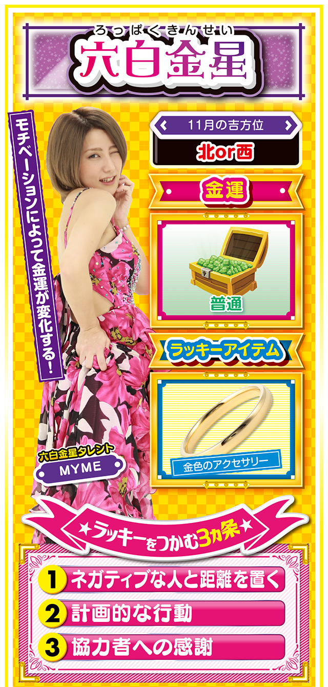 六白金星占い結果