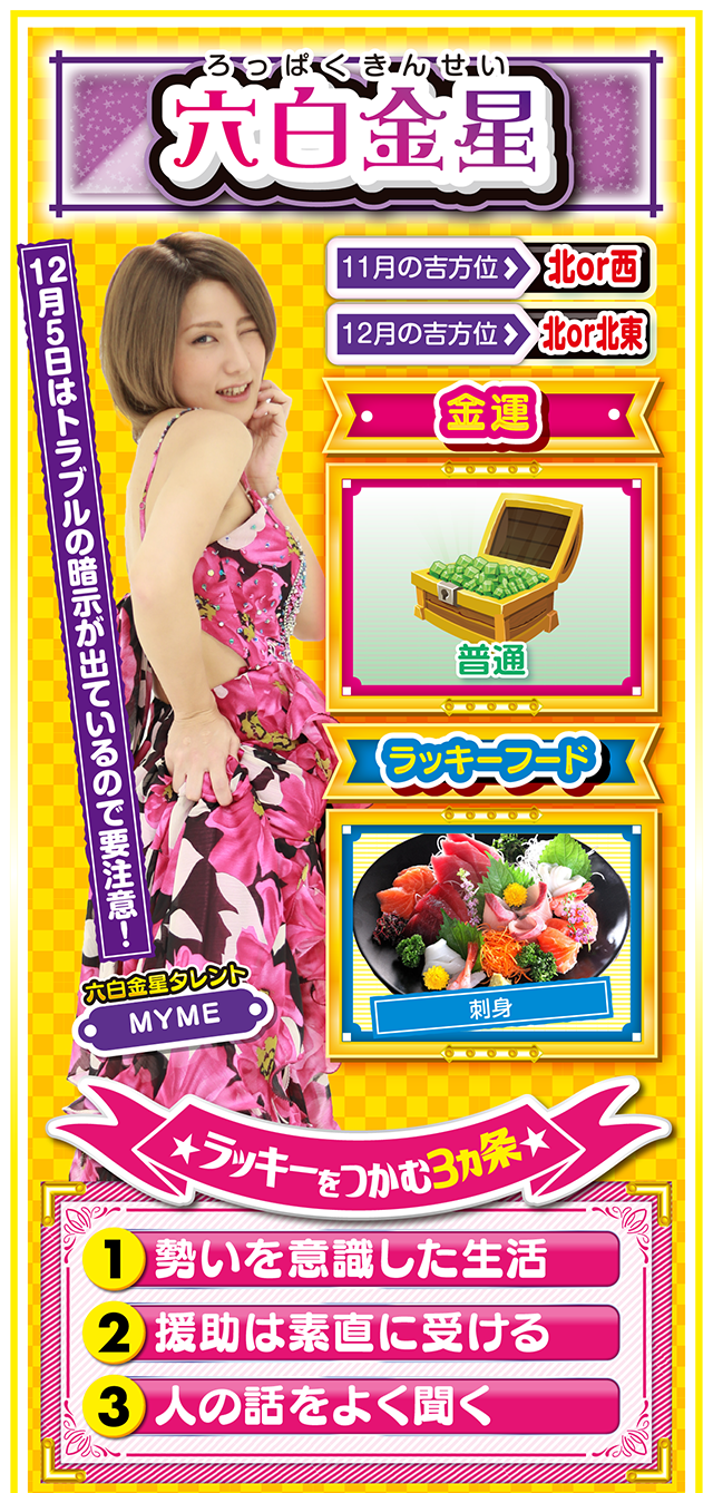 六白金星占い結果