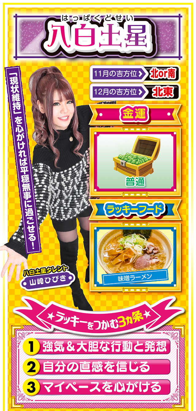 八白土星占い結果