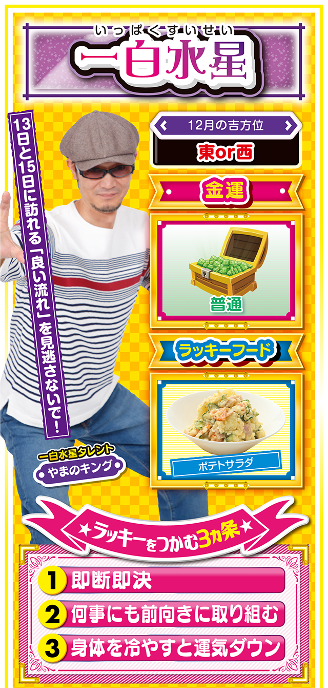 一白水星占い結果