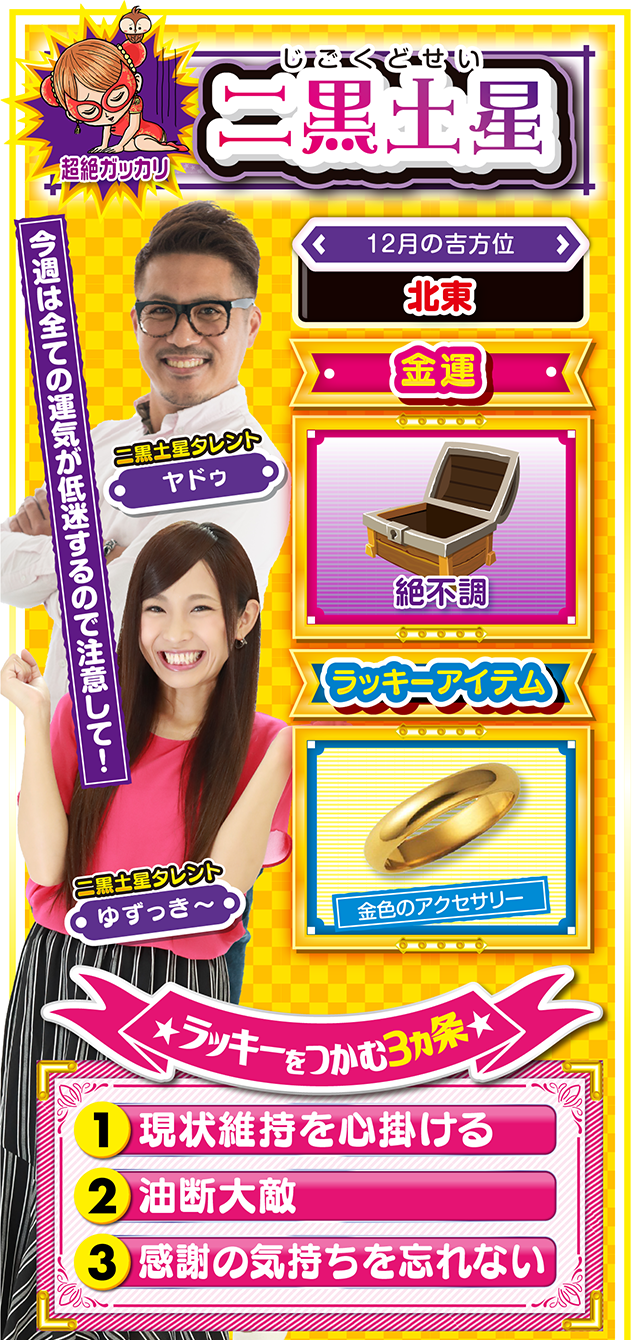 二黒土星占い結果