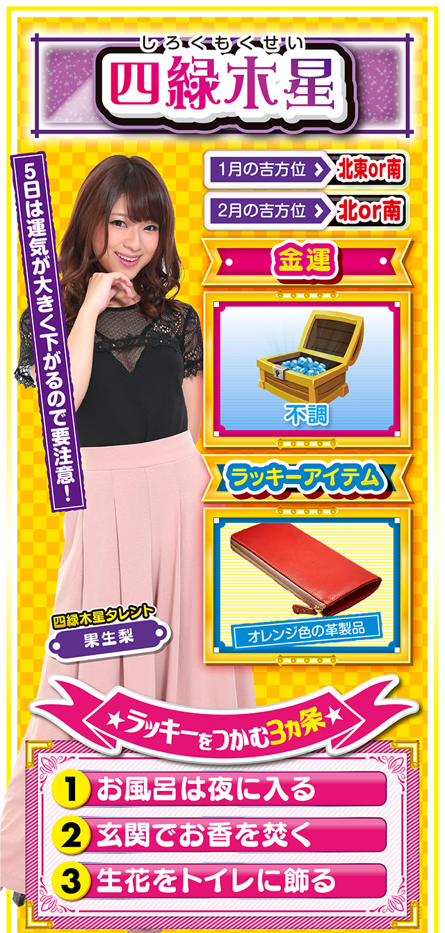 四緑木星占い結果