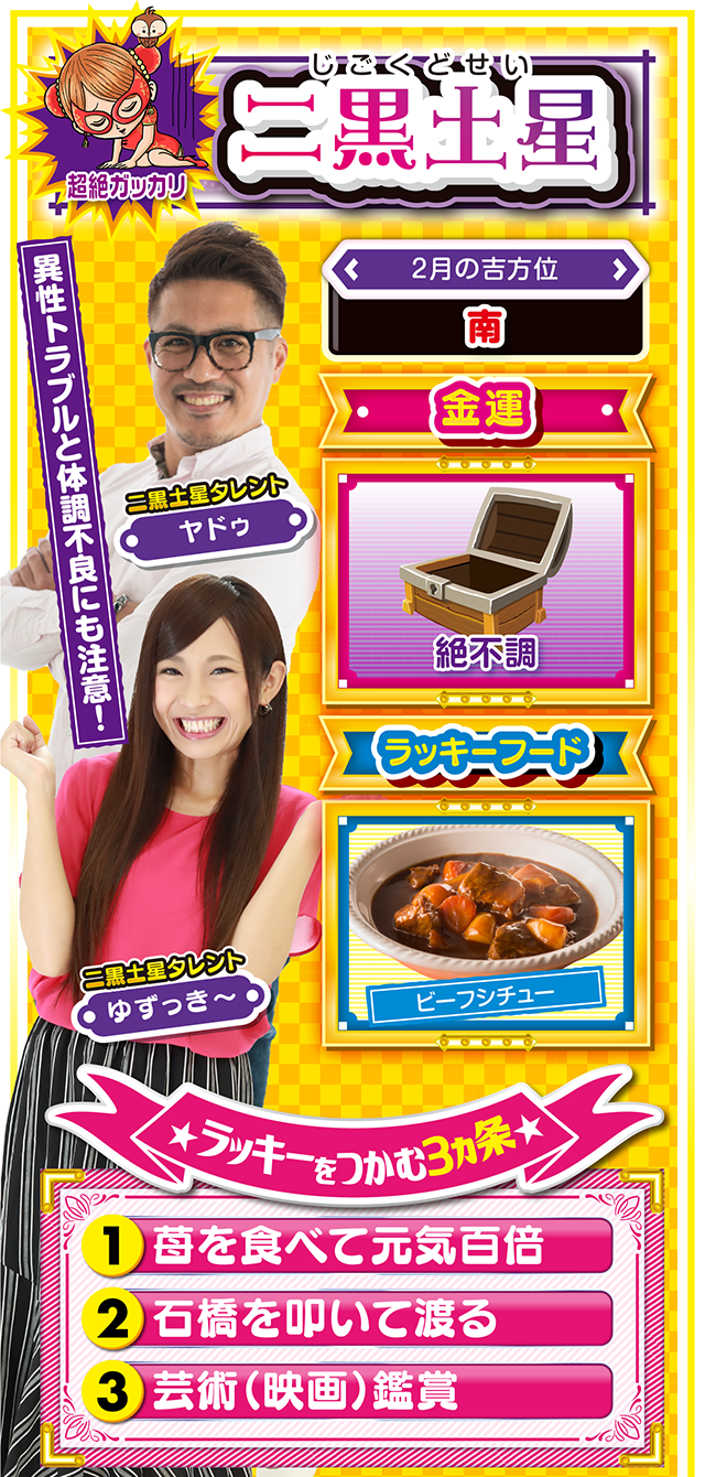 二黒土星占い結果