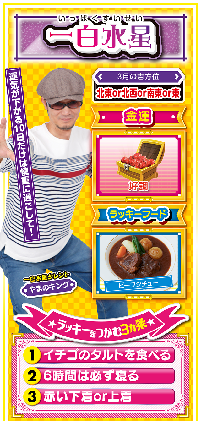 一白水星占い結果