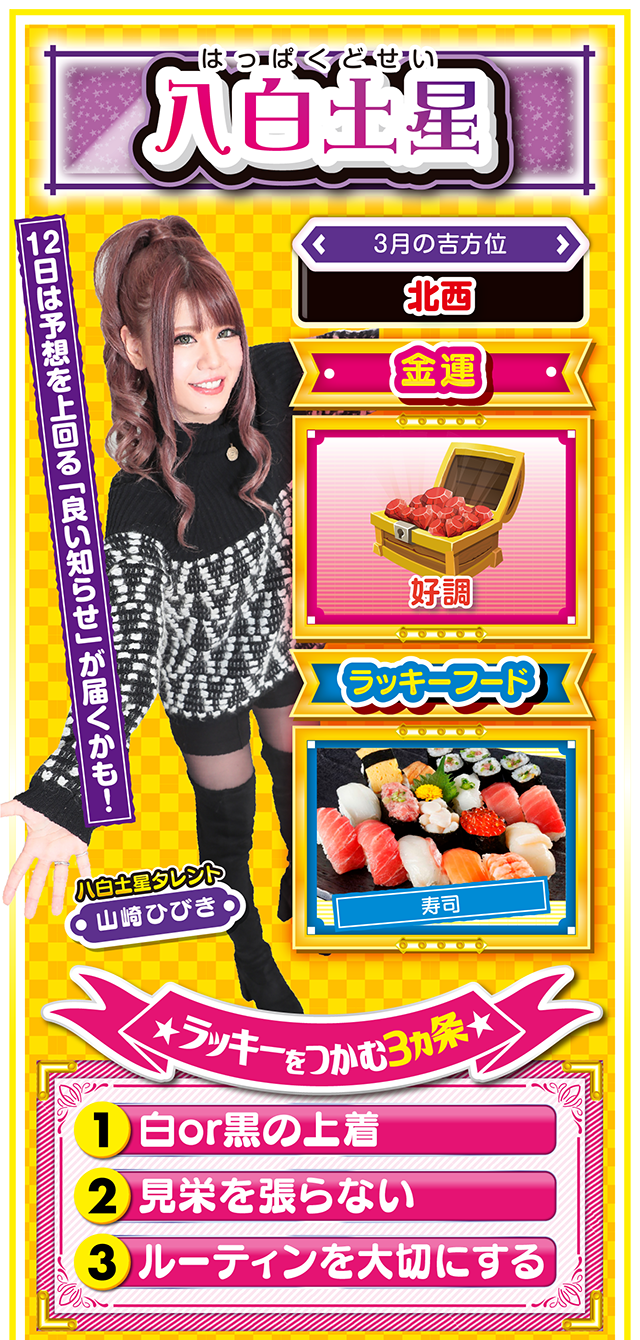 八白土星占い結果