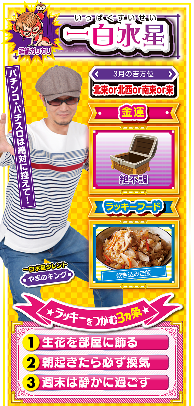 一白水星占い結果