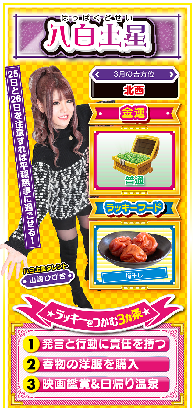 八白土星占い結果