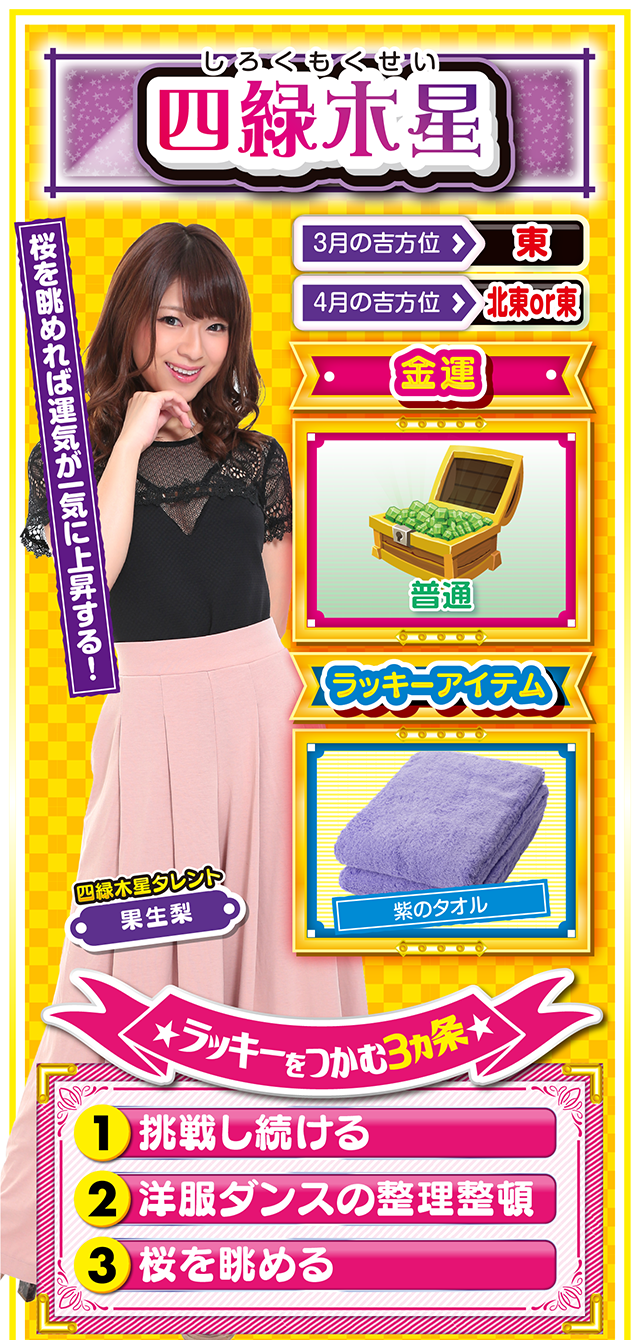 四緑木星占い結果