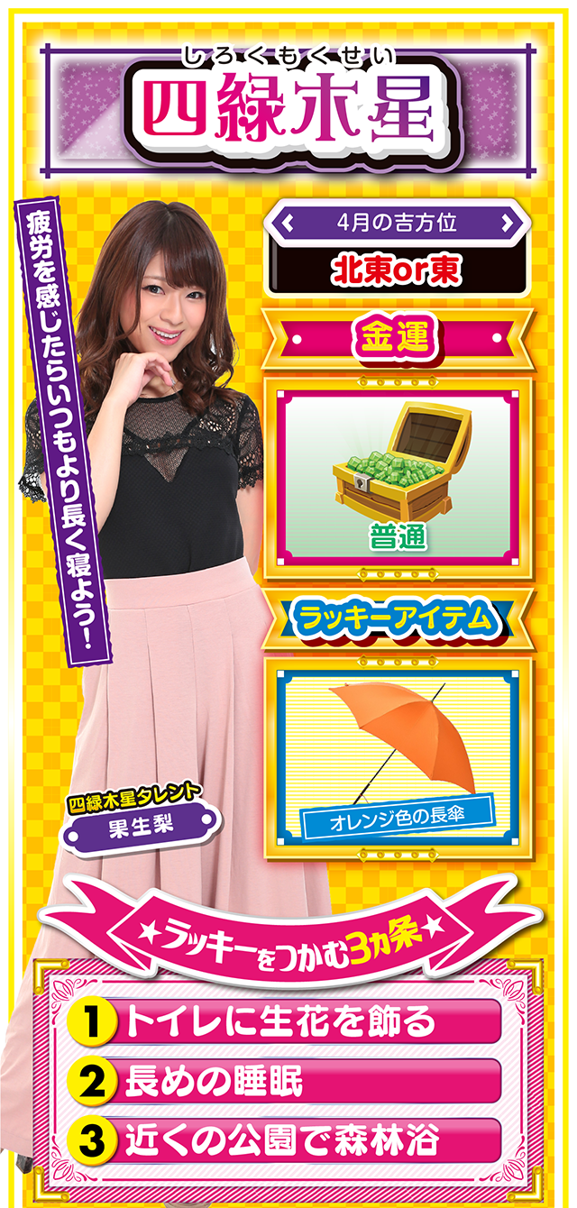 四緑木星占い結果