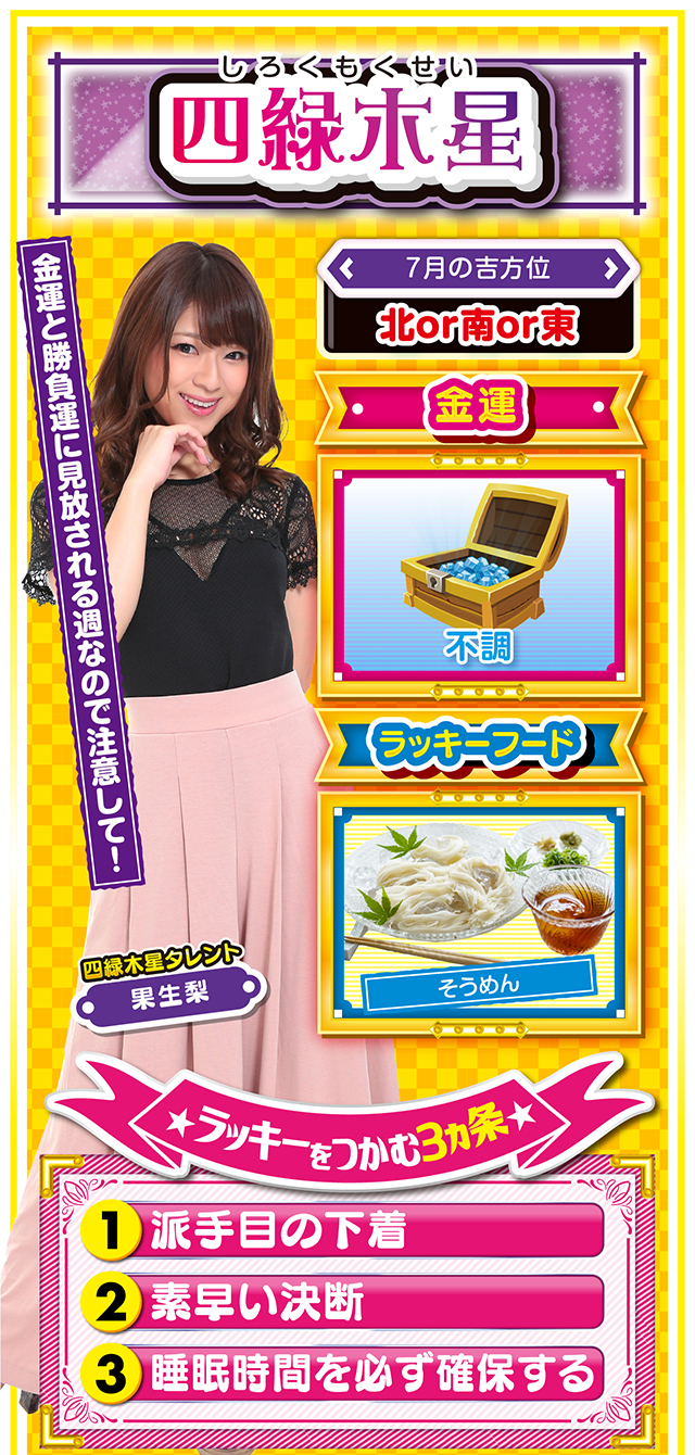 四緑木星占い結果