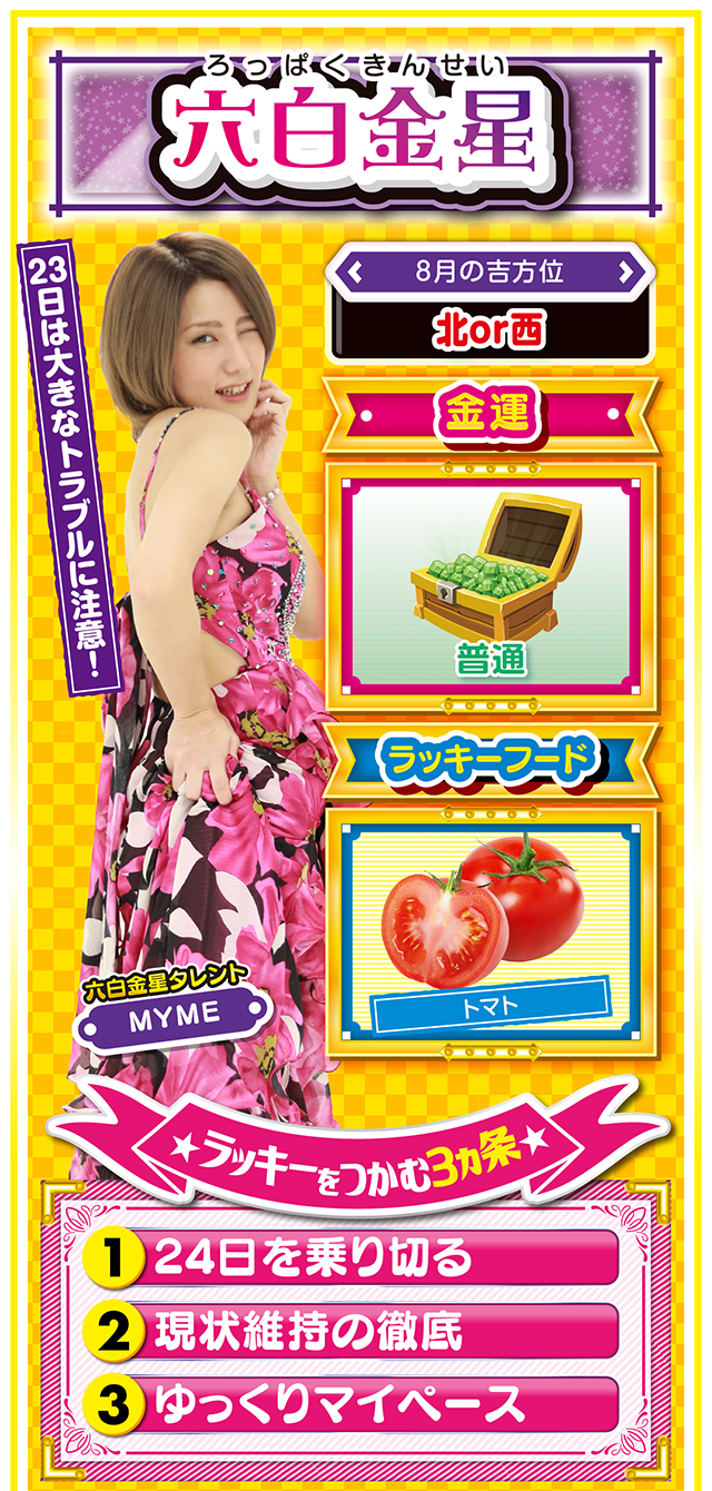 六白金星占い結果