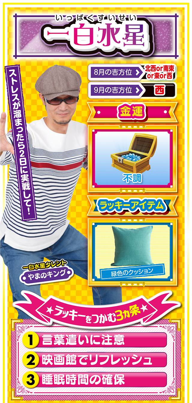 一白水星占い結果