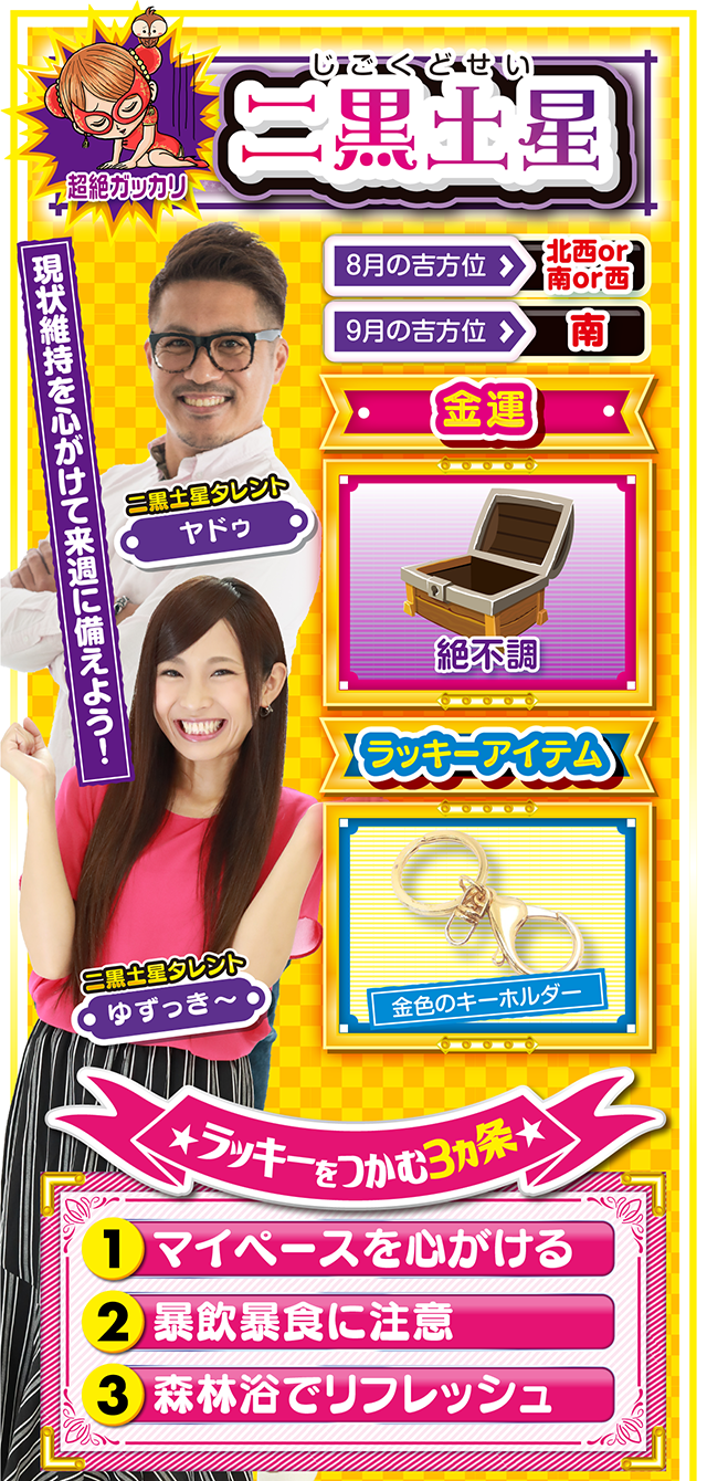 二黒土星占い結果