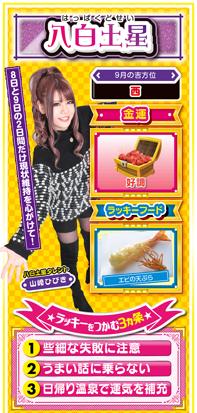 八白土星占い結果