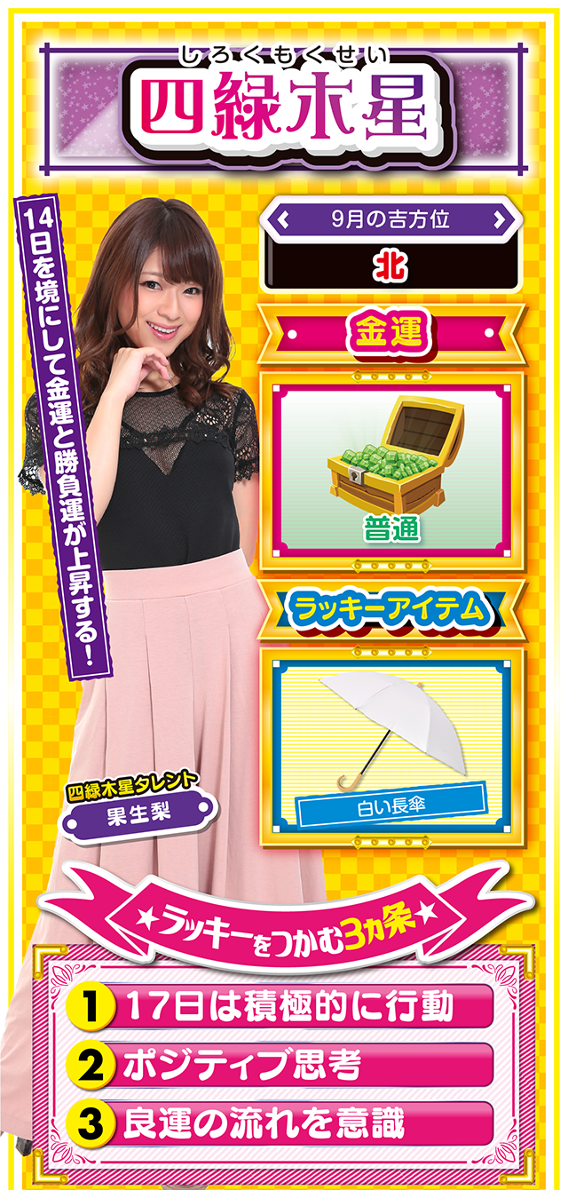 四緑木星占い結果