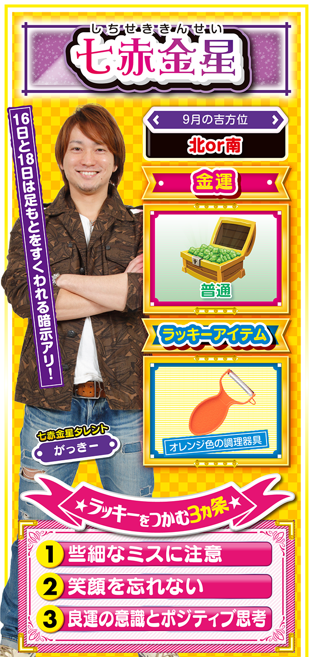 七赤金星占い結果