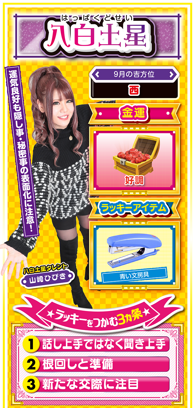 八白土星占い結果