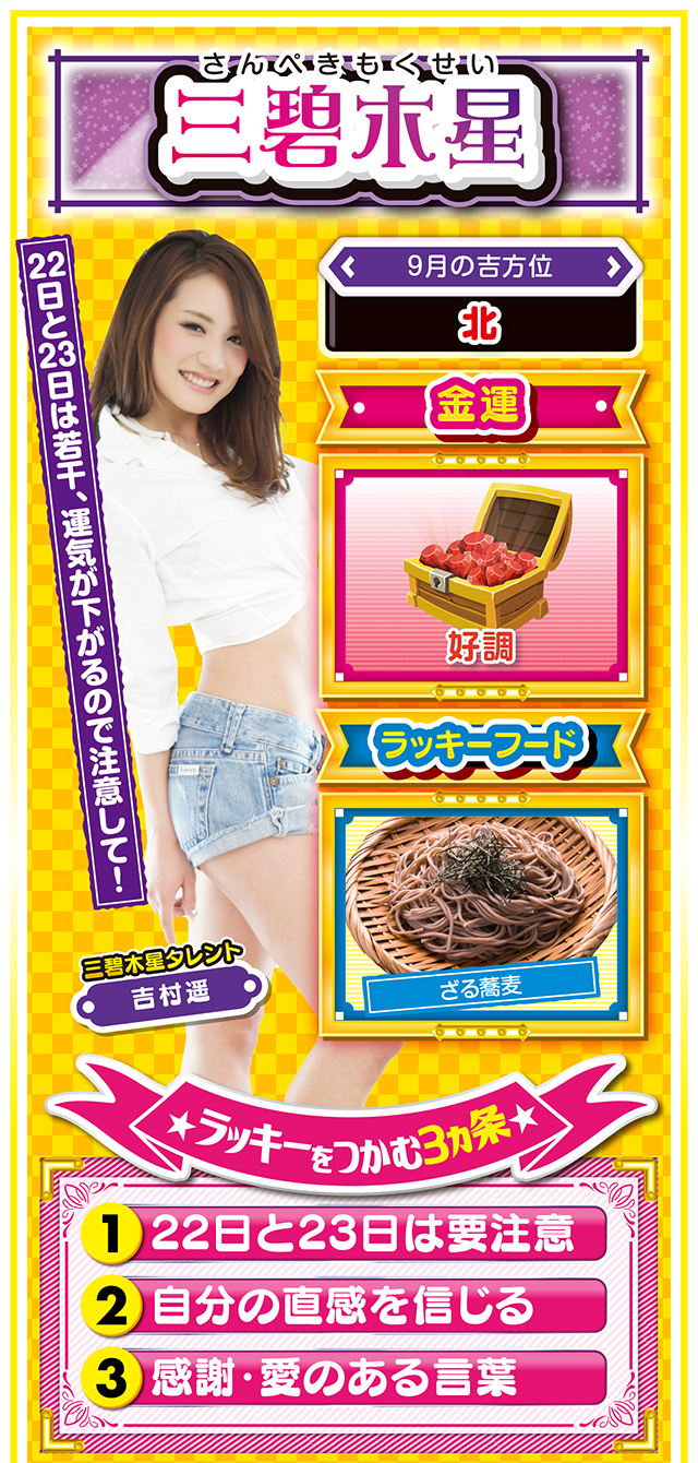 三碧木星占い結果