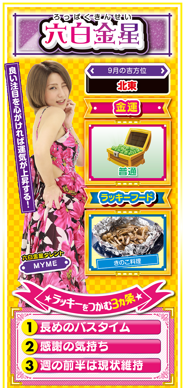 六白金星占い結果