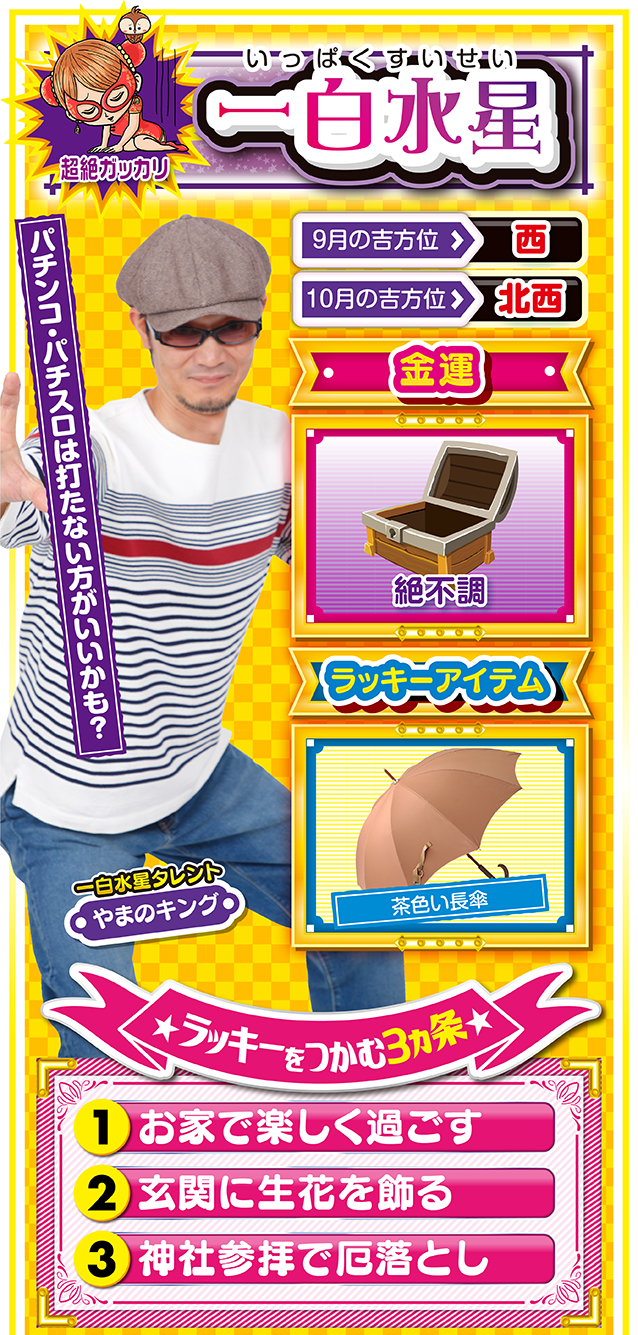 一白水星占い結果