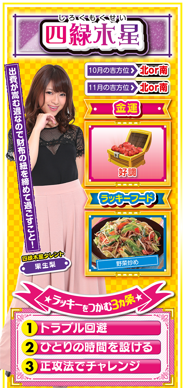 四緑木星占い結果