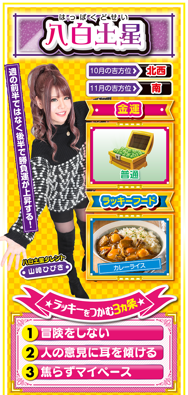 八白土星占い結果