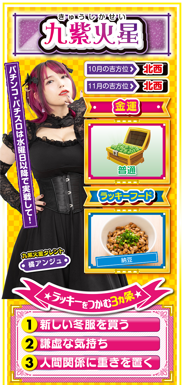 九紫火星占い結果