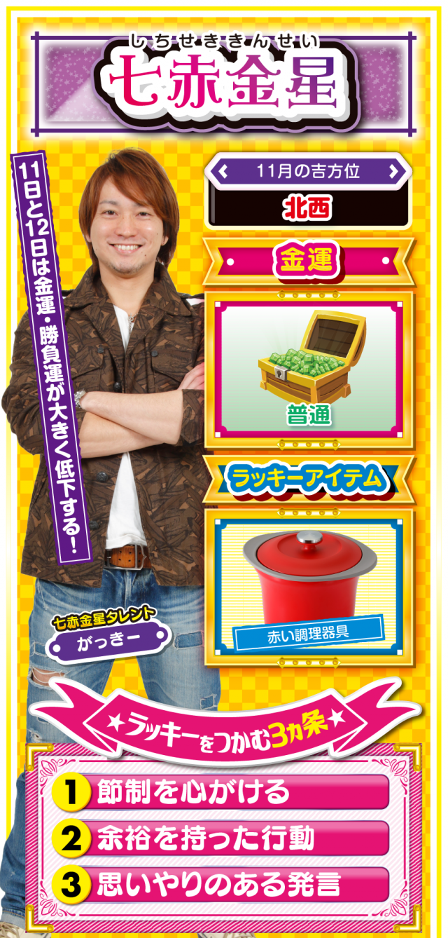 七赤金星占い結果