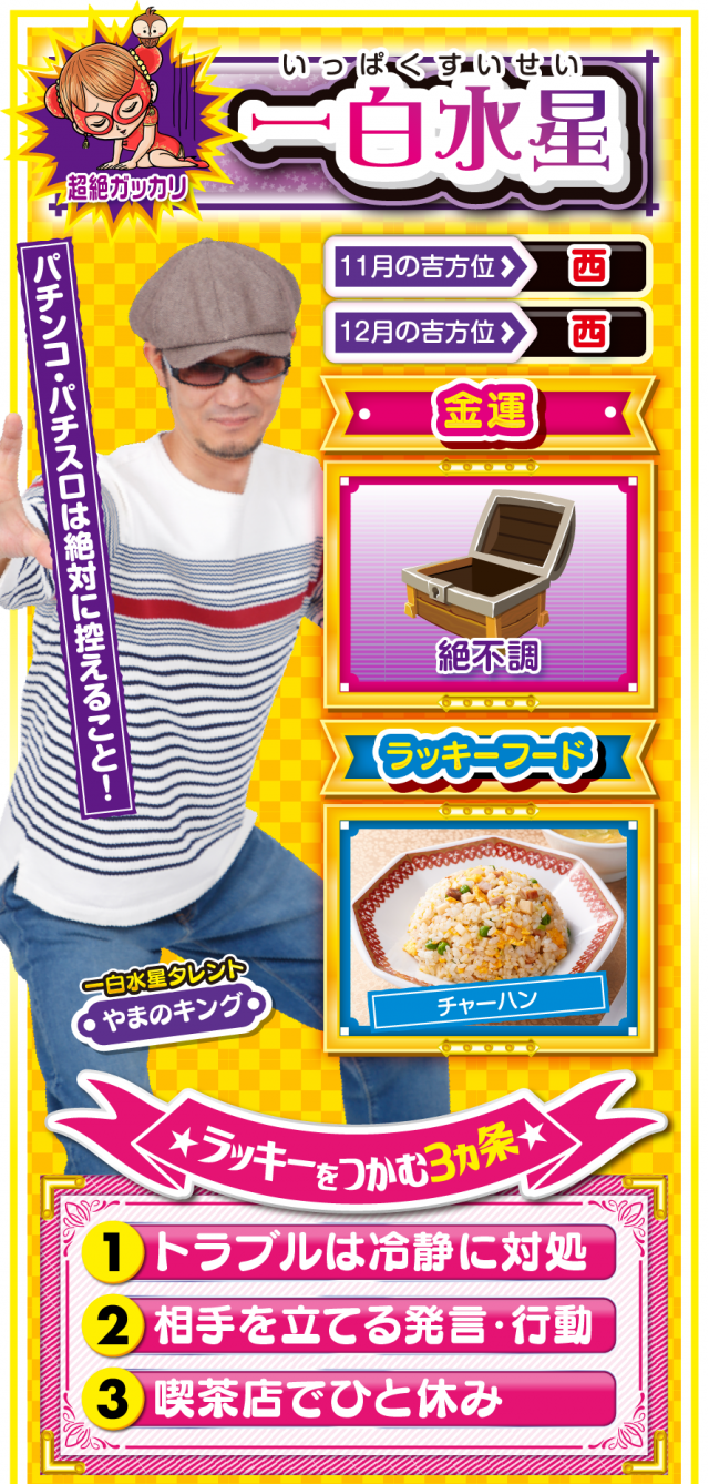 一白水星占い結果