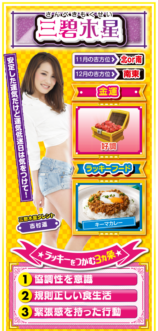 三碧木星占い結果