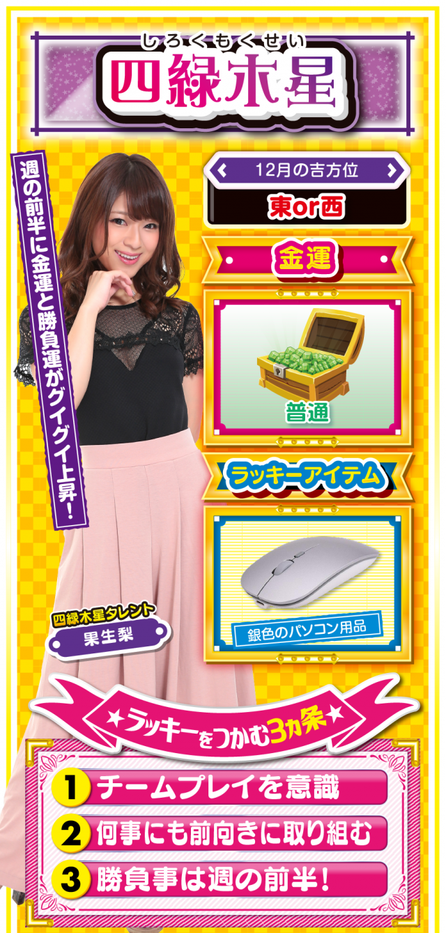 一白水星占い結果