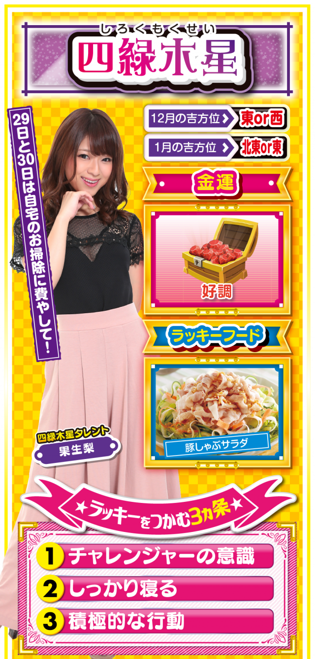 四緑木星占い結果