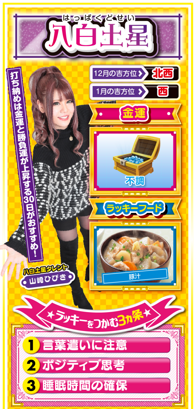 八白土星占い結果