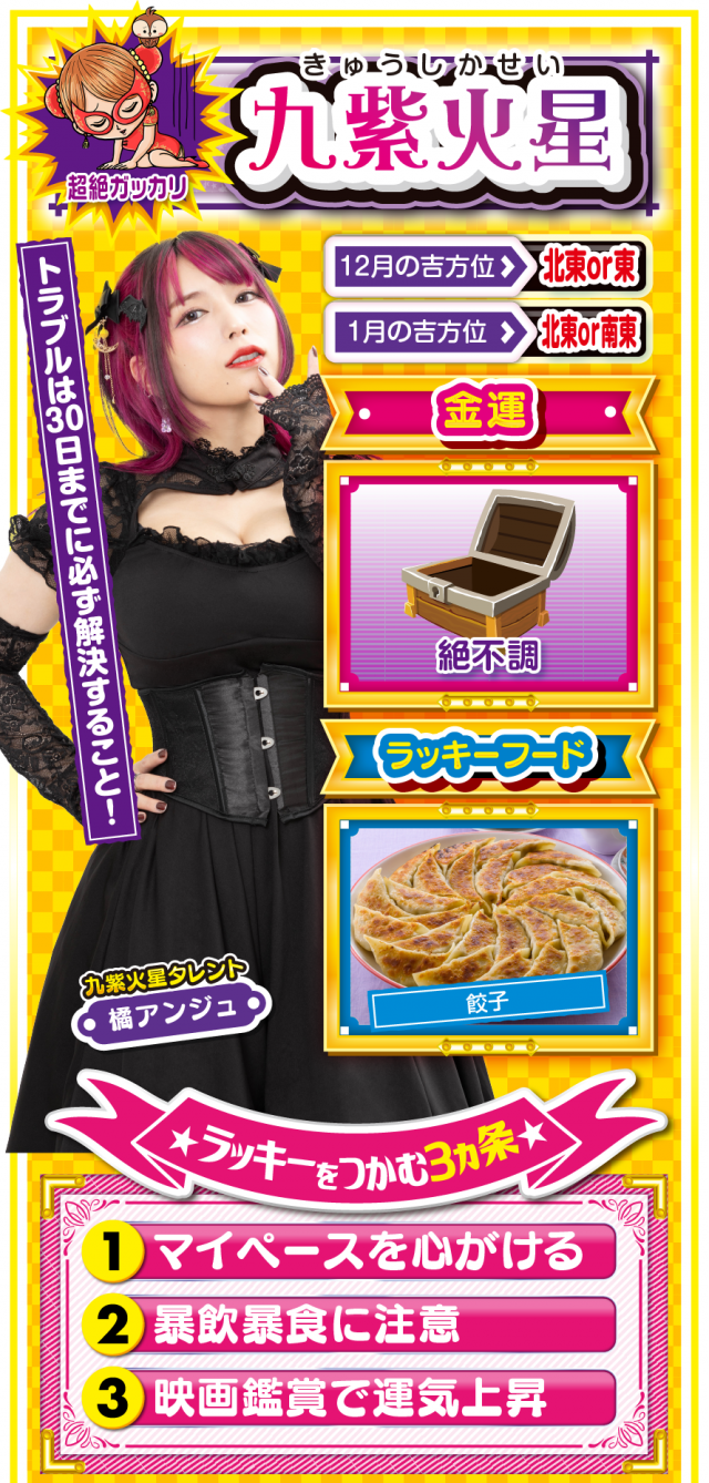 九紫火星占い結果