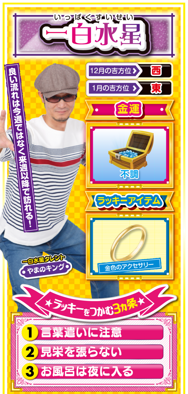 一白水星占い結果