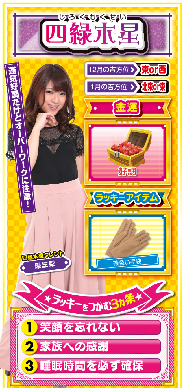 四緑木星占い結果