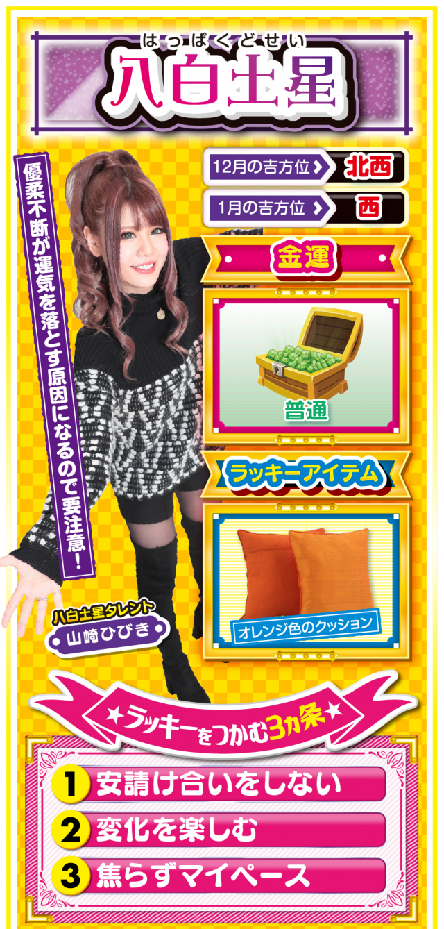 八白土星占い結果