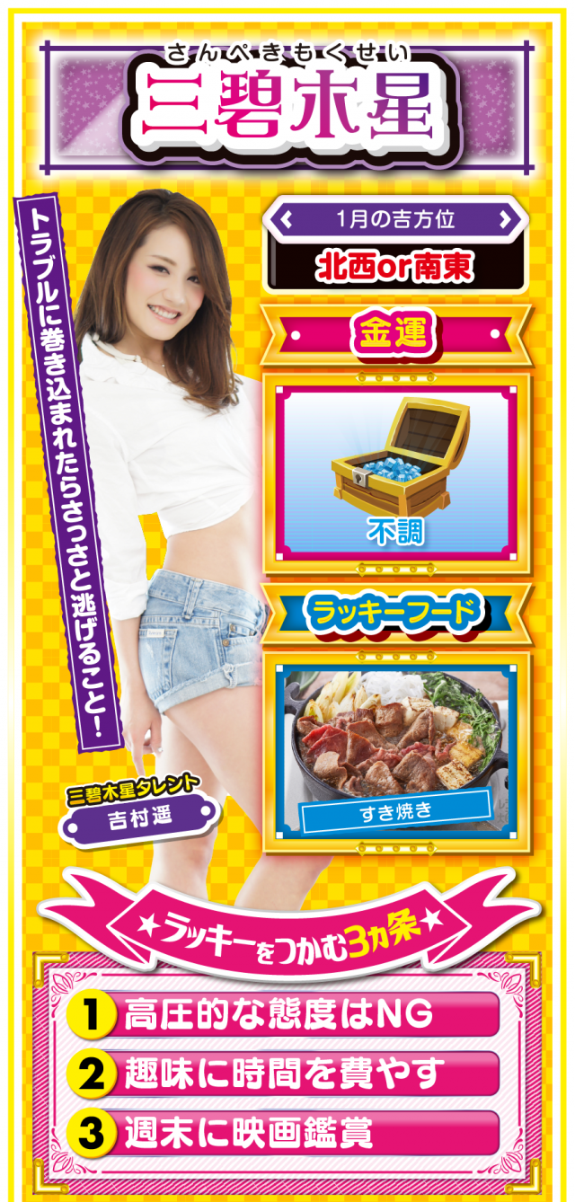 三碧木星占い結果