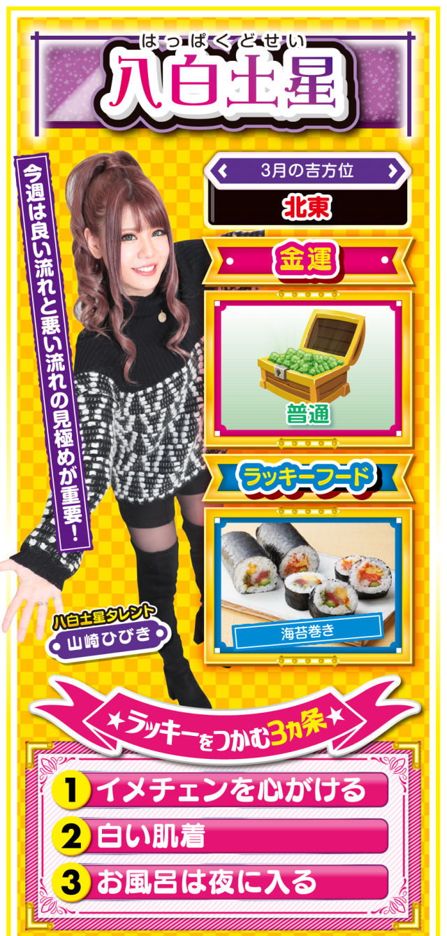 八白土星占い結果