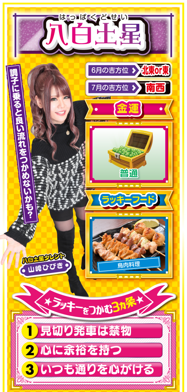 八白土星占い結果