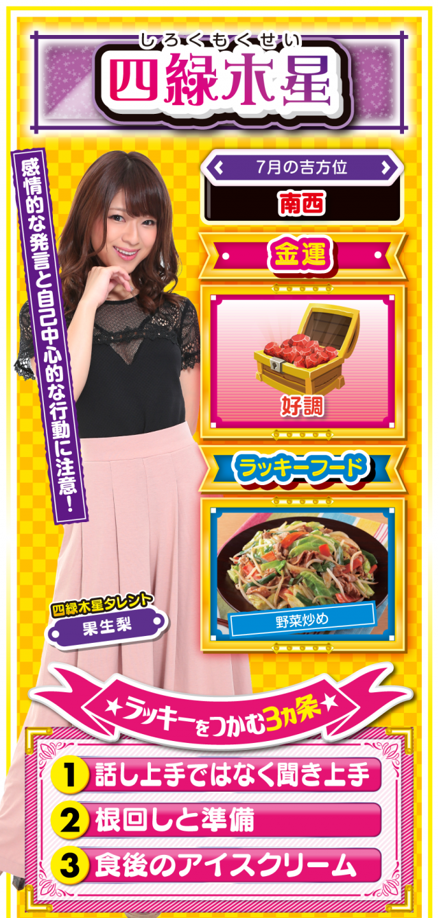 四緑木星占い結果