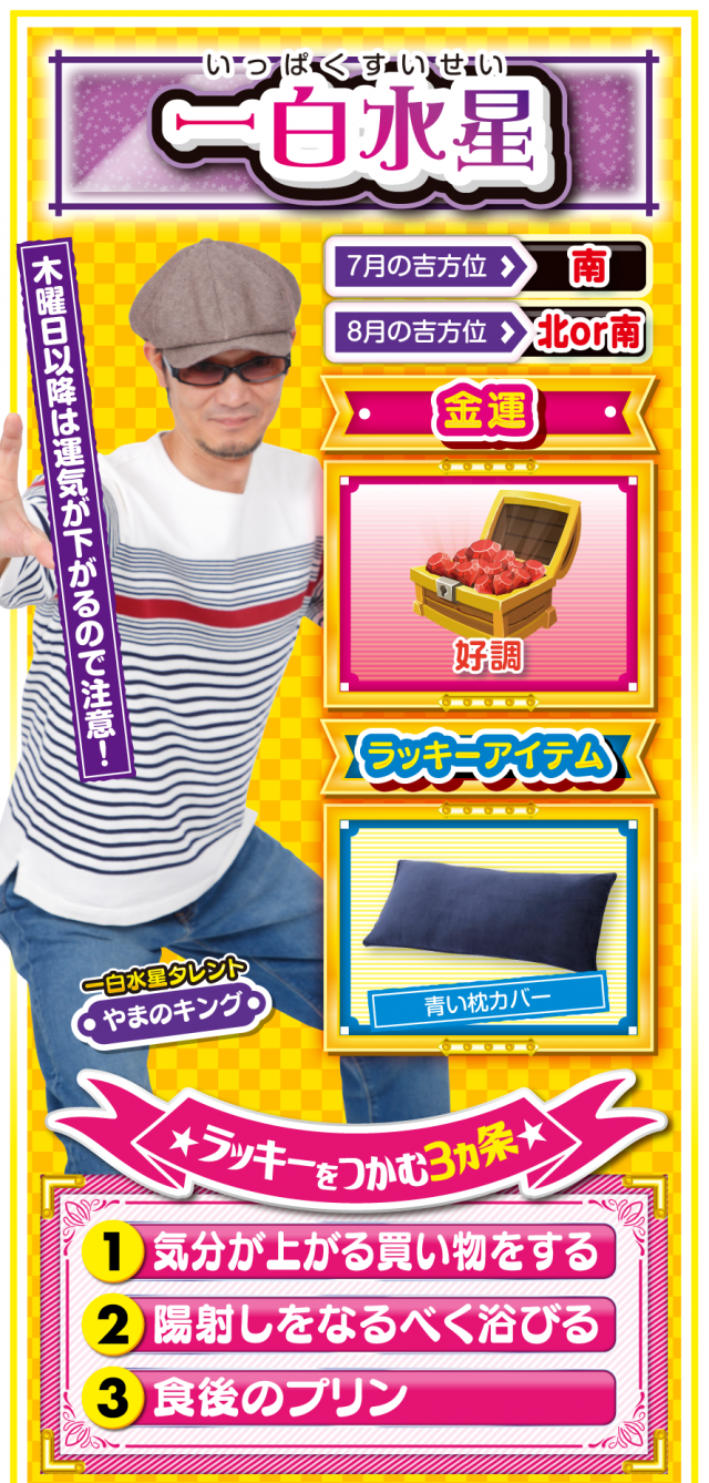 一白水星占い結果